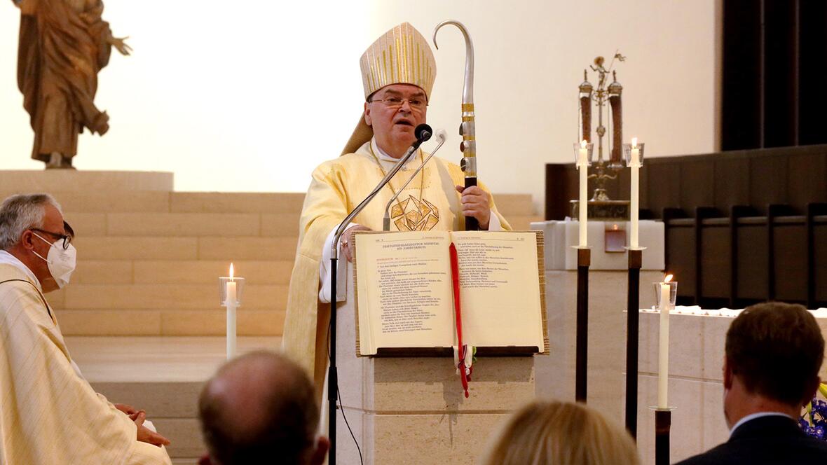 Bischof Bertram feiert 500 Jahre Fuggerstiftungen in der Augsburger Moritzkirche (Fotos: Annette Zoepf / pba)