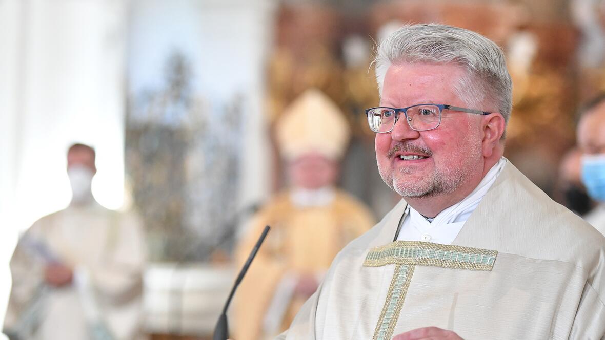 Der neue Wieskurat Pfarrer Florian Geis BGR (Fotos: Julian Schmidt / pba)