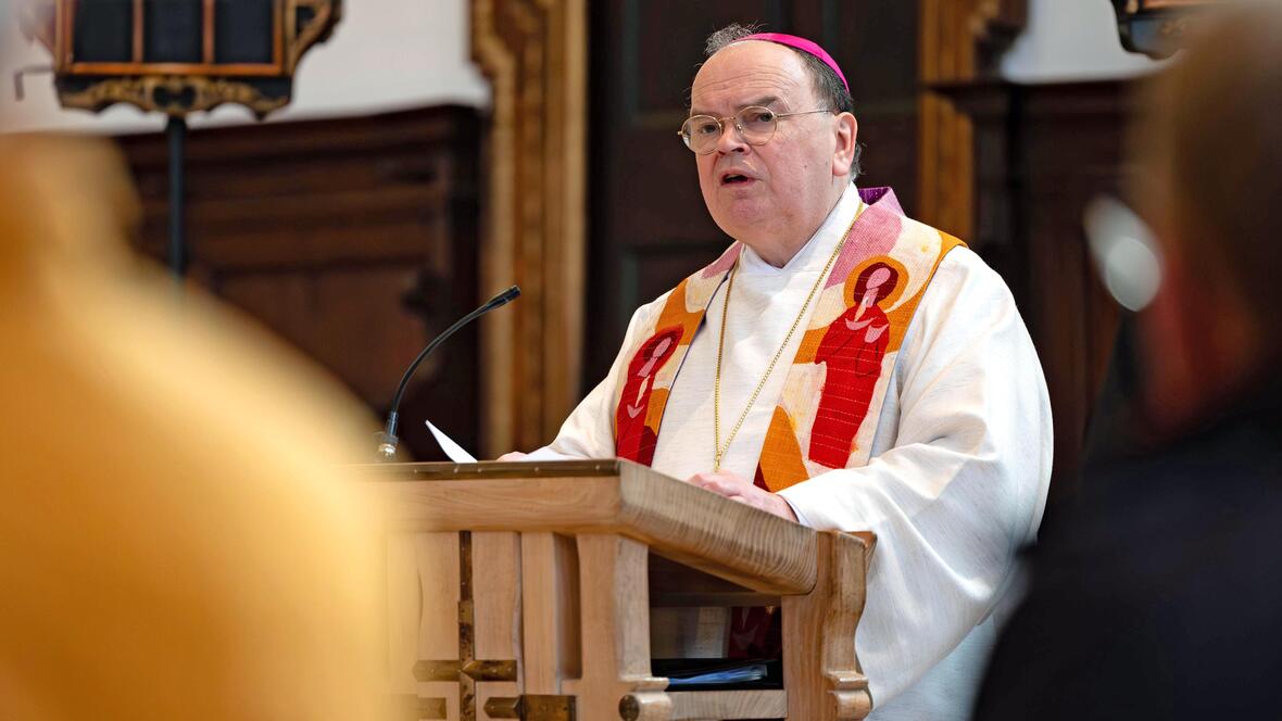 GKP-Jahrestagung in Augsburg: Bischof Bertram hält die Predigt beim ökumenischen Gottesdienst in evangelisch St. Ulrich. (Fotos: Christian Klenk)