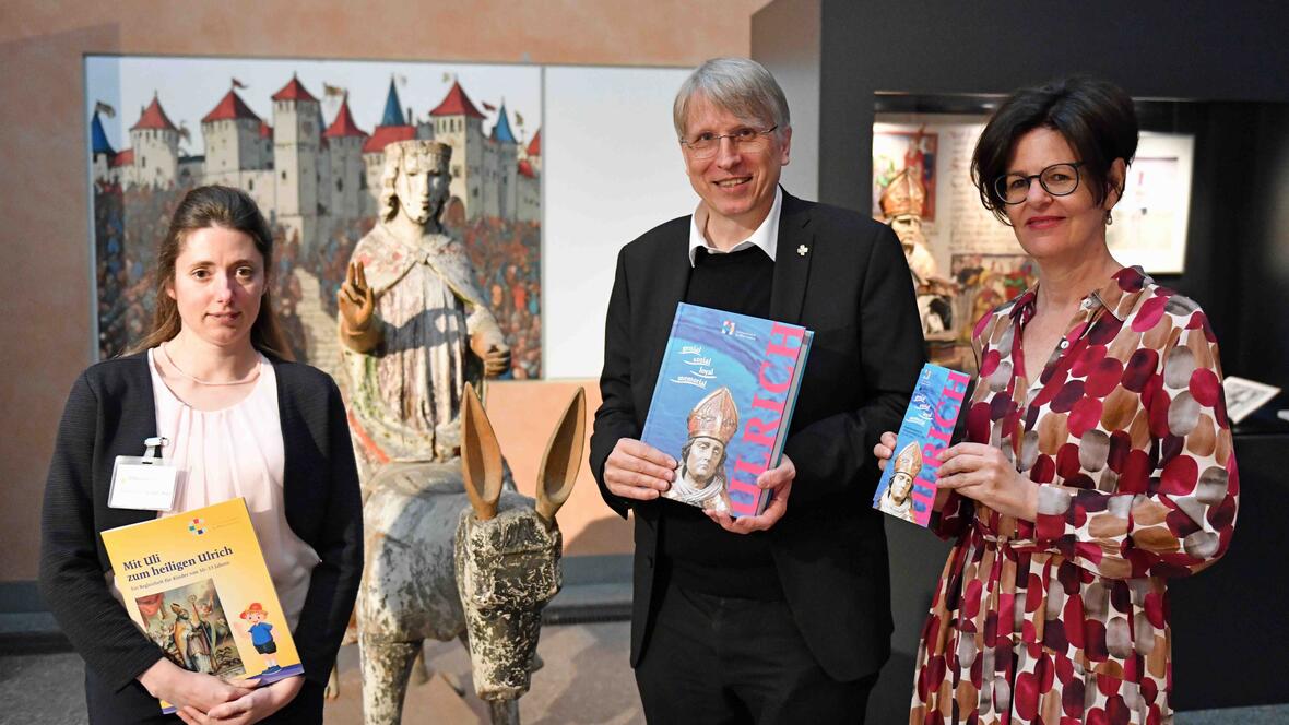 Für Jung und Alt geeignet: Die aktuelle Sonderausstellung über den heiligen Ulrich im Diözesanmuseum St. Afra. (Fotos: Nicolas Schnall / pba).