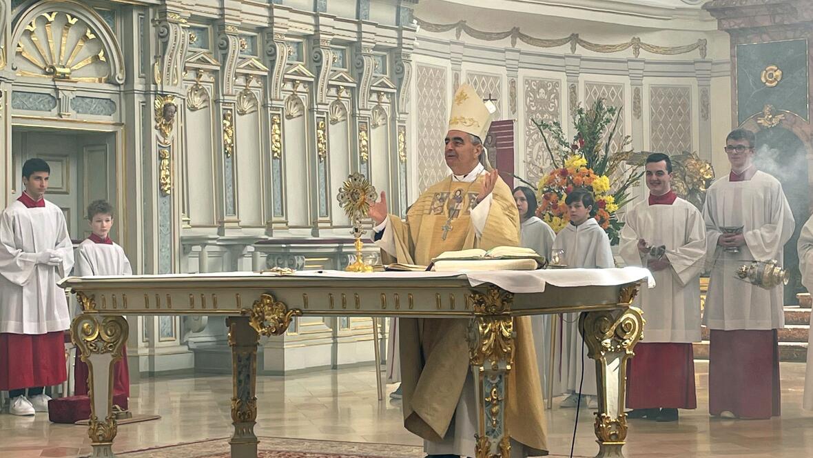 475 Jahre Universitätsgründung: Nuntius Eterovic zu Besuch in Dillingen. (Fotos: PG Dillingen / Koenen, Stefulic)