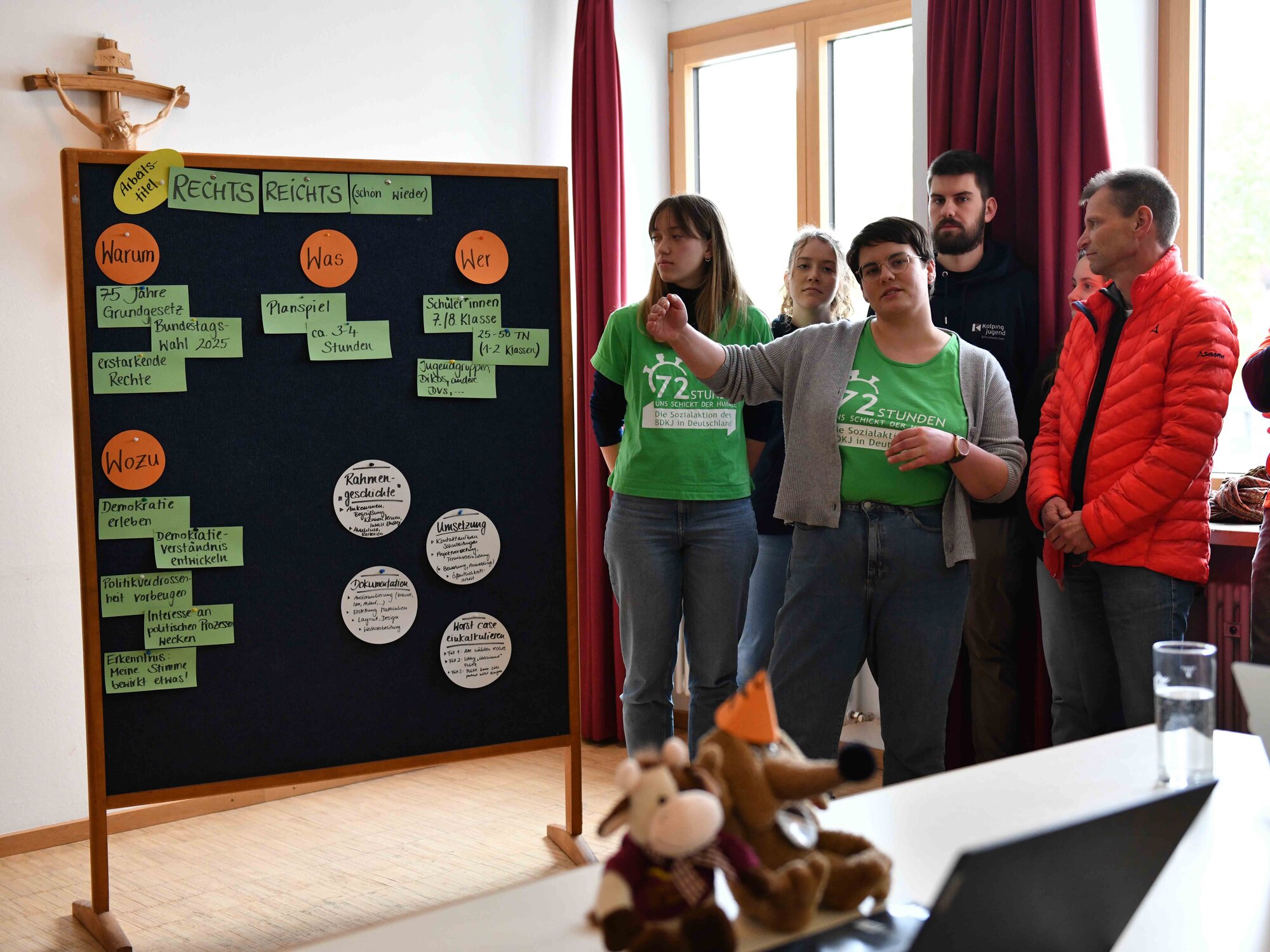 Um das Demokratieverständnis ging es bei einem Projekt der Kolpingjugend Schwabmünchen. Einen Planspiel wurde erstellt. (Foto: Maria Rösch / pba)