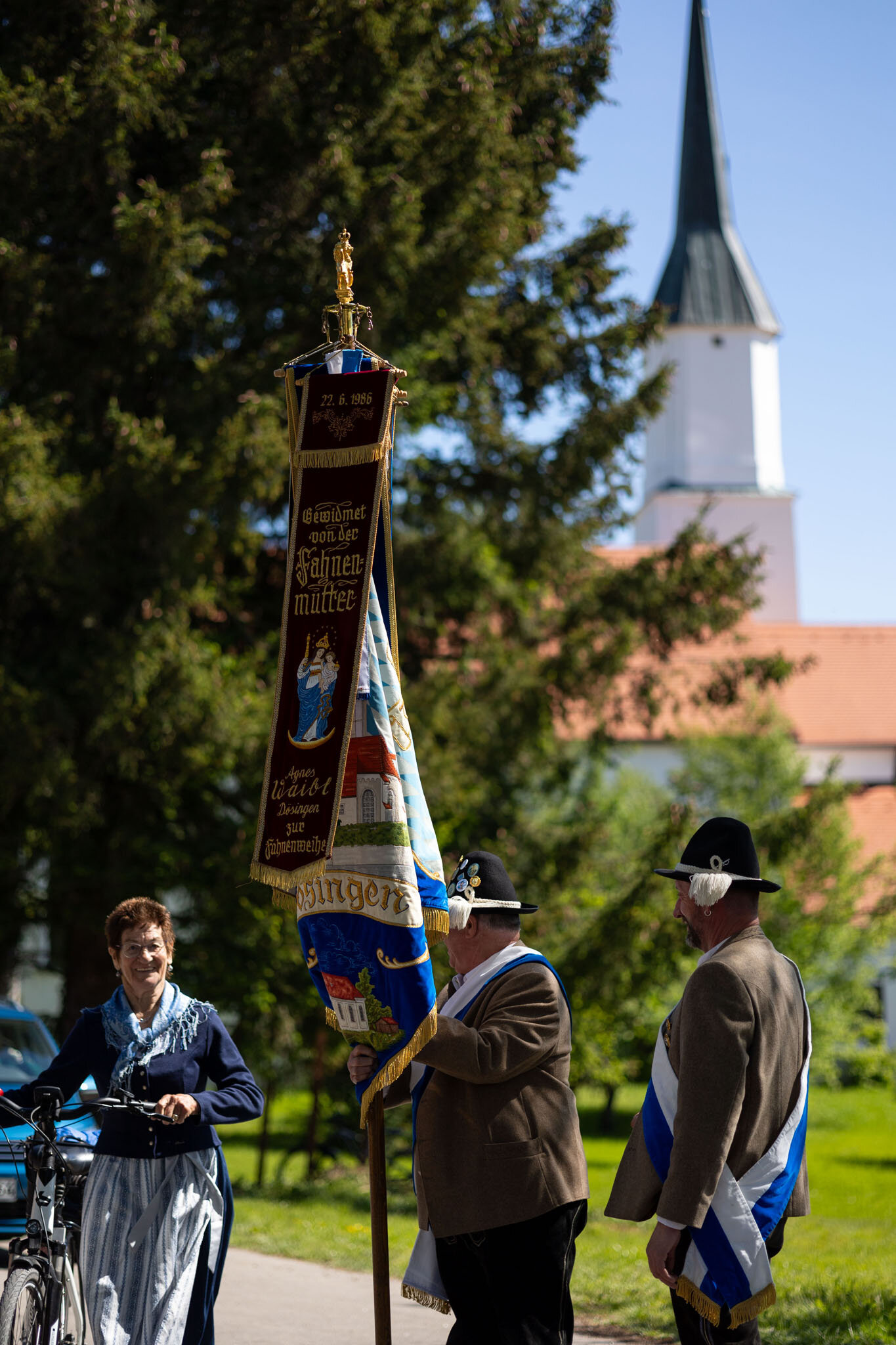 Gute Stimmung beim Festgottesdienst in Westendorf.