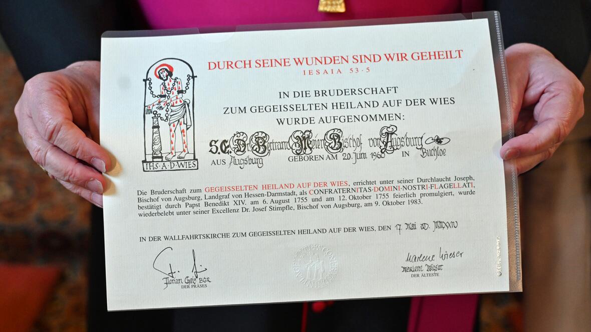 Bischof Bertram in die Wiesbruderschaft aufgenommen 