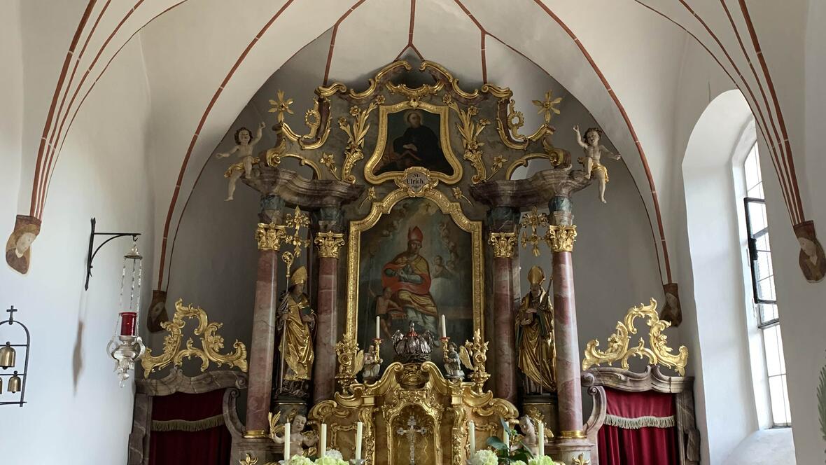 Ein wahres Kleinod und einen Besuch wert: die Ulrichskirche in Kleinreichertshofen. Foto: Viktoria Zäch (pba)