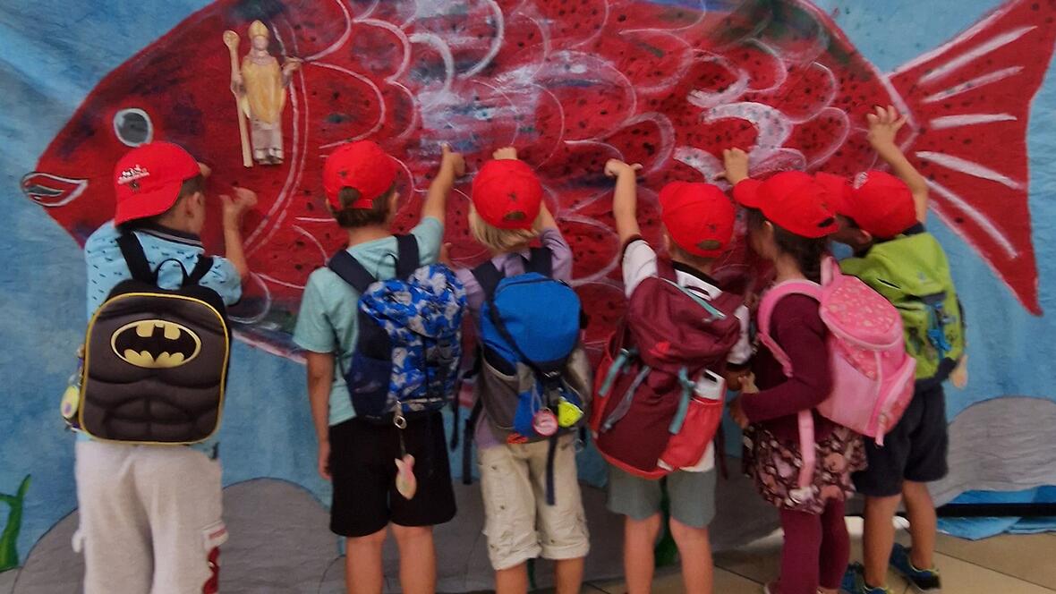 Rund 700 Kinder aus katholischen Kindergärten im Bistum nahmen an der traditionellen Wallfahrt zum heiligen Ulrich teil (Fotos: Bernhard Gattner / pca)